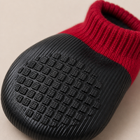 Chaussures de protection pour animaux de compagnie, chaussettes antidérapantes à semelle en caoutchouc pour petits chiens, pour la marche en extérieur