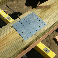 Support de fixation métallique usiné CNC sur mesure pour l'assemblage du bois et le renforcement des éléments – Plaque de liaison