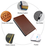 Angepasst Logo Geschenk Hinweis Buch Business Echte PU Leder Abdeckung Notebook