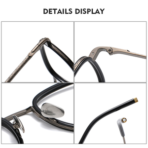 Alcor thâm quyến tất cả Titan cảnh tượng khung kính mắt mà không cần Miếng đệm mũi Kính mắt Vòng thiết kế khung quang học bán buôn - Product Image 4