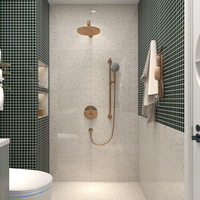 Carreaux de céramique en terrazzo de 300x600 mm, finition brillante polie, plusieurs couleurs, prix compétitif d'usine pour les murs de salle de bain et de cuisine