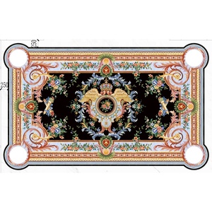 مصنع رخام نفاثة للماء الخليج العربي زهرة ماء نفاث رخامي ميدالية بلاط رخامي نمط InlayTile لمشروع القصر الملكي - Product Image 2