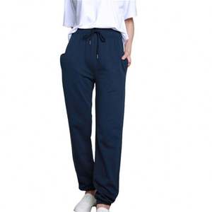 กางเกงเข้ารูปสูงของผู้หญิงใหม่ฤดูใบไม้ผลิฤดูใบไม้ร่วงลำลองทรงหลวมตรงตรงตรงลูกไม้กระเป๋าวินเทจชุดกีฬาพลัสไซส์ยาว - Product Image 4