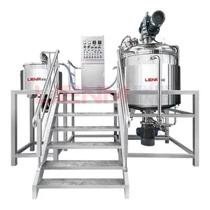 Novo estilo vácuo emulsionante misturador loção mistura máquina esfoliante emulsionante linha de produção