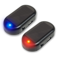 Luz de Advertencia Antirrobo Simulada, Encendido/Apagado Automático, Sensor de Amanecer/Angelito, Alarma de Seguridad para Auto Falsa, Luz Estroboscópica LED