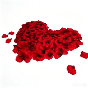 Arche florale en soie en forme de cœur réaliste, décoration de mariage avec roses rouges pour la fête des mères et Noël, vente en gros - Product Image 2