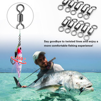 Metall-Karpfenangelwirbel und Karabinerhaken-Set für Kunstköderangeln und Bachfischen