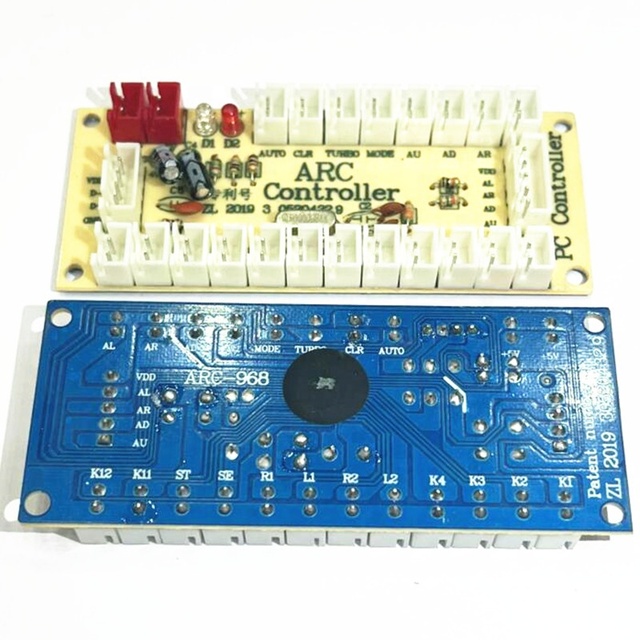 Zero Delay USB Encoder PC to Joystick Button Control USB Arcade Joystick Board Indicator