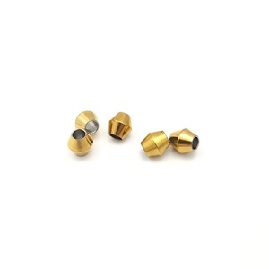 Perles de taille en acier inoxydable de formes variées, perles à facettes, pour la fabrication de bijoux, accessoires DIY - Product Image 3