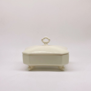 In Stock Factory Price Antique Porcelain Makeup Case Ceramic Ring Earrings Pendant Jewelry Boxes