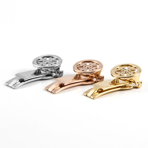 Correa de reloj de cuero con cierre plegable, hebilla de mariposa en oro rosa, cierre de reloj, hebilla de reloj de 18/20 mm - Product Image 1