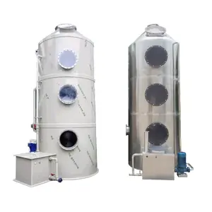 pp/fpr cyclone plate gas purification absorption spray tower/air scrubber for dust cleaning/dedusting