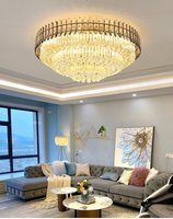 Lustre rectangulaire en cristal de luxe, style moderne et épuré, pour salon et salle à manger, en acier inoxydable