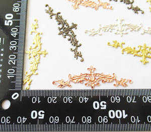 Lianas Laiton Plante Filigrane Trouver 52x16mm Laiton Estampage - Product Image 5