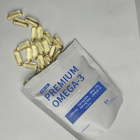 Gélules d'huile de poisson végétaliennes halal OEM, huile de morue oméga-3 6 9 3600 EPA DHA, antioxydant, compléments alimentaires pour adultes