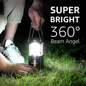 IPX4 핸들 휴대용 LED 캠핑 라이트 후크 포함 접이식 LED 텔레스코픽 라이트 3AA 배터리 포함 - Product Image 3