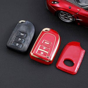Housse de protection pour clé de voiture 3 boutons TPU pour Toyota Yaris HAIs 2020 Hiace 200 Sienta Remote Shell FOB Protect Bag Keychain - Product Image 3