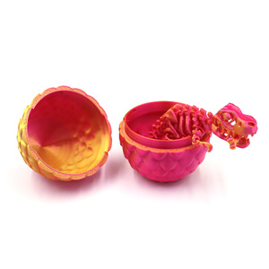 Ornament Cross-border 3D Printed Plastic Dinosaur Egg Set Easter Festival Decoration Dragon Children's Toy Gift for Girls - Product Image 5