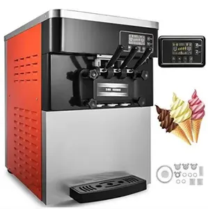 गर्म बेच नाश्ता और डेसर्ट प्रसंस्करण मशीनरी Multifunctional छोटे नरम आइसक्रीम मशीन वाणिज्यिक