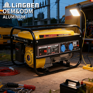 LINGBEN 3500D <span class=keywords><strong>1.5KW</strong></span> алюминиевый бензиновый генератор, бензиновый генератор, Временный бензиновый генератор - Product Image 1