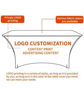 ผ้าคลุมโต๊ะโฆษณาและธงแบนเนอร์โพลีเอสเตอร์สีสันสดใสแบบยืดหยุ่นขนาด 6/8 ฟุต สำหรับบูธงานแสดงสินค้า - Product Image 4
