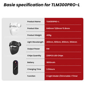 Ideatherapy 2026 Nouveau Masque Facial LED de Thérapie par la Lumière Rouge 3D LCD avec Télécommande Laser NIR 1064nm pour Nettoyage en Profondeur et Soin du <span class=keywords><strong>Visage</strong></span> à Commande Vocale - Product Image 4