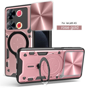 Étuis de téléphone anti-gravité avec béquille rotative <span class=keywords><strong>et</strong></span> fenêtre coulissante Lichicase pour Itel A100C Accessoires mobiles - Product Image 6