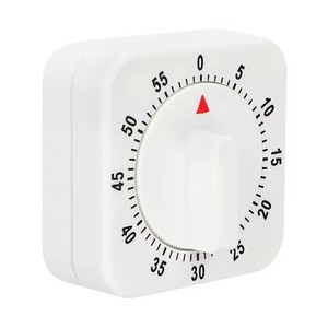Thực tế 60 phút hẹn giờ nhà bếp dụng cụ nấu ăn vuông trắng Hẹn Giờ Cơ học đếm ngược báo động nhắc nhở - Product Image 5