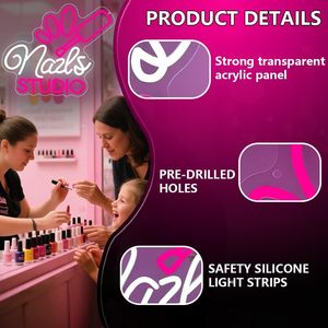 Nail studio neon LED indoor hanging decorative light salon beauty room shop <b>sign</b> ambient light indicator light luminous <b>sign</b> - Product Image 3