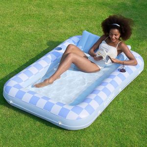 Piscina Inflable de PVC Color Morado Claro Sloosh, 180x120cm, Tapete de Agua Portátil para Adultos, Relajación en el Jardín - Product Image 2