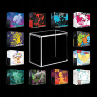 Boîte de présentation en acrylique JERY Custom Elite Trainer Box avec couvercles magnétiques, boîtes à cartes à jouer en acrylique