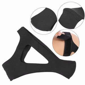 Medizinisches Anti-Schnarren-Kinnband Schlafunterstützungsgürtel einstellbares Dreieck-Kopfband Schlafhilfe Pflege Binde - Product Image 4