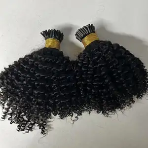 i tip water wave 100% human Raw Unprocessed Brazilian Virgin Hair Cuticle Aligned Microlink Deep Curly Weave Human Hair