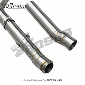 Sistema de Escape Catback de Lujo Boska de Ajuste Directo para X3/X4 M40i 3.0T 2018-2025, Tubo de Acero Inoxidable de 1.5mm con Sistema de Válvulas de Alto Flujo - Product Image 5