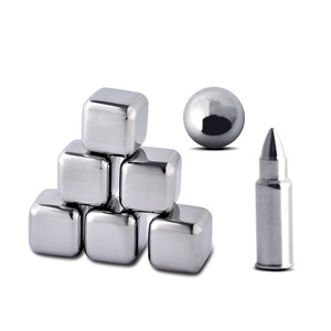 OUYADA Factory Direct Bar Accessories Cooling Stones 6pcs/<strong>set</strong> Stainless Steel 304 Whiskey <strong>Ice</strong> <strong>Cube</strong> <strong>Set</strong> - Product Image 1