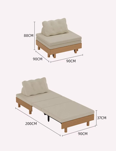 Çok Fonksiyonlu Katlanabilir Çekyat Açılır Kapanır Kanepe Yatak Daire Yatak Odası Mobilyası Oturma Odası Mobilyası Çekyat - Product Image 6