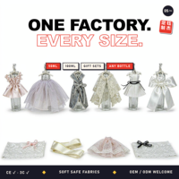 Vêtements de figurine de forme spéciale personnalisés, tenue en ruban de style français pour modèle de jouet en forme de bouteille, vêtement de jouet imprimé sur mesure