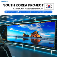 Pantalla LED Fija de Acceso Frontal para Interiores, 960x960mm, Gabinete de Hierro, Panel de Pantalla LED Publicitaria para Sala de Conferencias o Vestíbulo