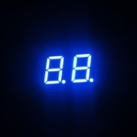 Afficheur LED à 7 segments bleu 2 chiffres de 0,4 pouce Houkem-4021-A/BB 16 broches