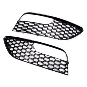Audi A3 S3 Lower Grille Honeycomb Black <b>ABS</b> Front Bumper Fog Light Cover 2012-2016 - Product Image 1