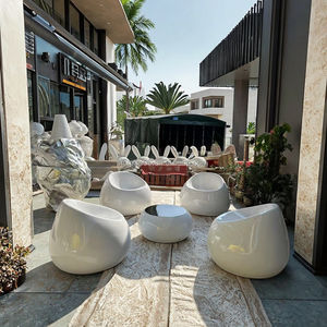 Juego de Mesa y <span class=keywords><strong>Sillas</strong></span> de Jardín HCM 105, Estilo Gumball, Resistente, para Exteriores, Hotel, Patio, Silla de Descanso Moderna para Villa, Apartamento, Oficina - Product Image 3