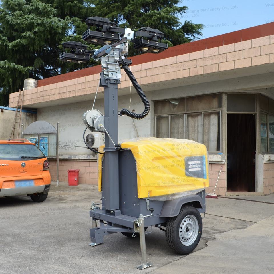 Atlas Copco Hilight V4+ Mobile LED Light Tower - 50000 Hours