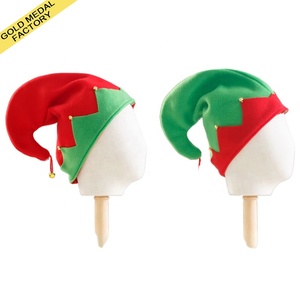 Sombreros <span class=keywords><strong>de</strong></span> <span class=keywords><strong>Duende</strong></span> Navideños <span class=keywords><strong>de</strong></span> Fieltro para Niños y Adultos, Ideales para Disfraces <span class=keywords><strong>de</strong></span> Papá Noel y Fiestas Navideñas - Product Image 1