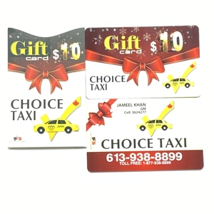 Cartes de visite en PVC pour service de taxi, identité de marque du transport - Product Image 3