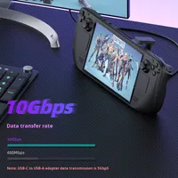 Adaptateur USB-C JILIAN à 180 degrés, convertisseur DC, Steam Deck, forme en U, transmission vidéo HD 4K 60Hz, matériau ABS 3.0/3.1