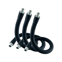 Tuyau métallique en silicone flexible sans rebondissement, accessoire universel en forme de col de cygne, tube flexible pour lampe de bureau LED