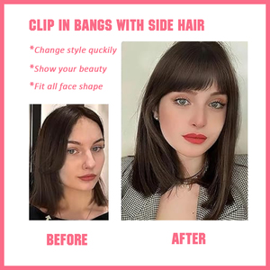 Frange en cheveux humains naturels en gros pour femmes, postiche invisible style français 3D, perruque à franges aériennes, clip style américain - Product Image 5