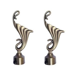 Decorative Rose Gold Metal <b>Curtain</b> Rod/<b>Pole</b> Finials Ends for <b>28mm</b> <b>Curtain</b> <b>Poles</b> Fashionable Design <b>Curtain</b> Decorative - Product Image 6