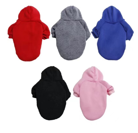 Washable Polyester Pet Apparels Autumn Winter Dog Sweater Hoodies Colorful