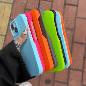 Venta caliente fundas de teléfono celular <span class=keywords><strong>funda</strong></span> de teléfono de color sólido para fundas <span class=keywords><strong>iphone</strong></span> <span class=keywords><strong>11</strong></span> 12 13 14 15 pro Max <span class=keywords><strong>funda</strong></span> de teléfono de silicona para mujer - Product Image 3